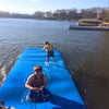 kids having fun on the water mat